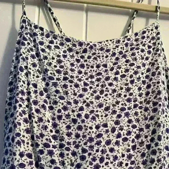 Altar’d State violet floral patterns on white Size small dress - Picture 2 of 6